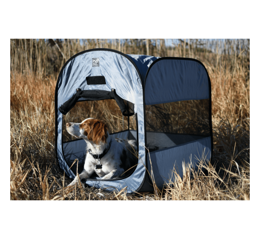 Reisbench Hond Pop-Up Tent Grijs