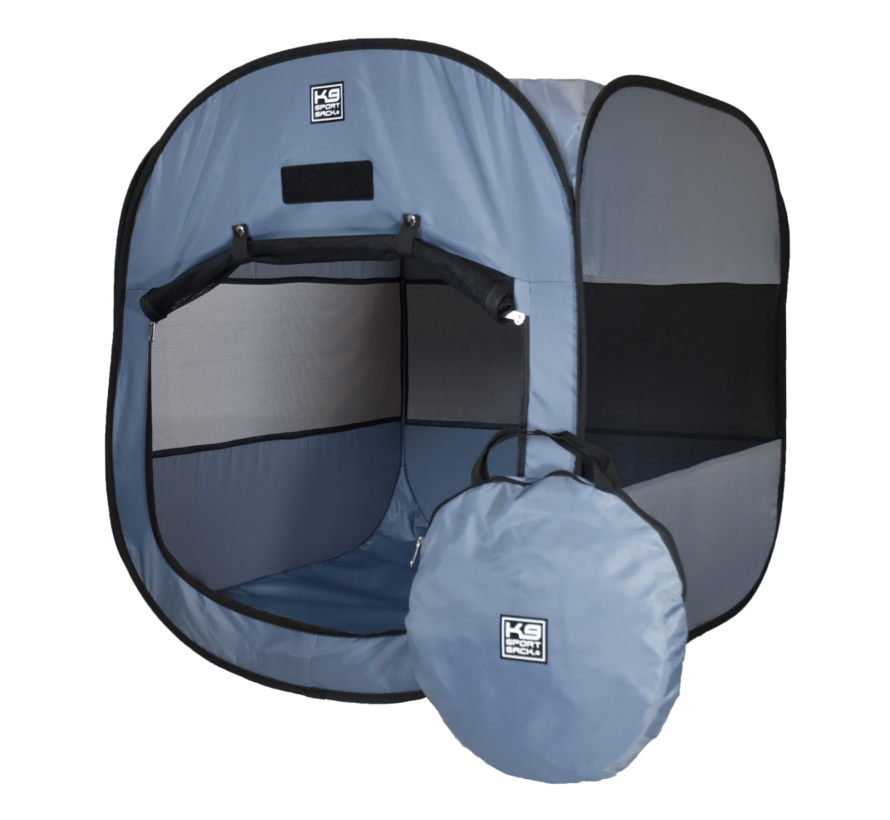 Reisbench Hond Pop-Up Tent Grijs