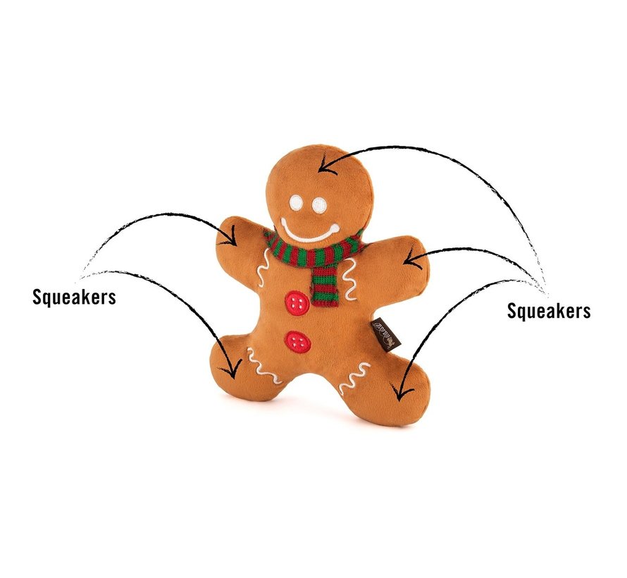 Dog Toy Holiday Classic - Gingerbread Man
