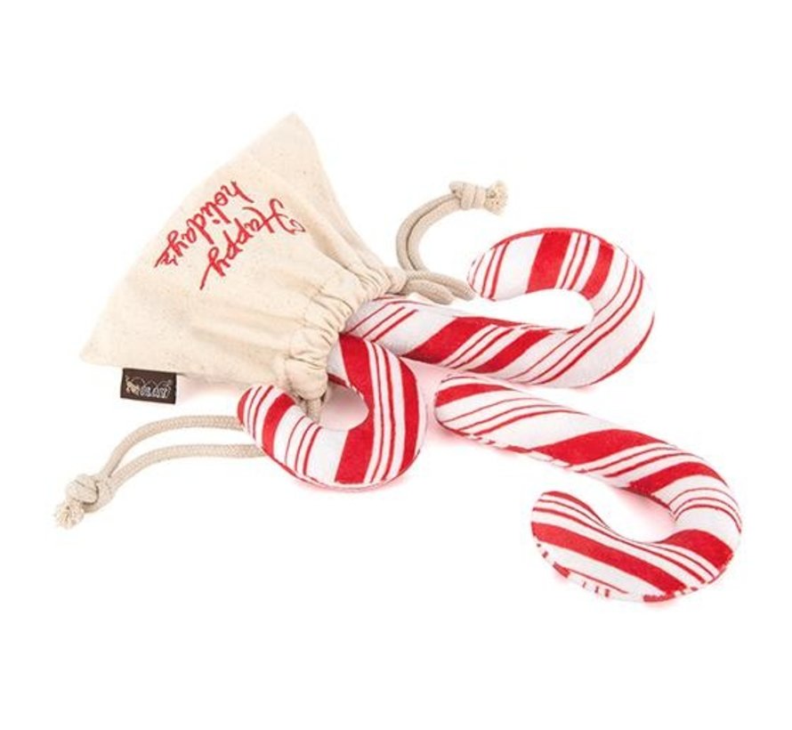 Dog Toy Holiday Classic - Candy Canes