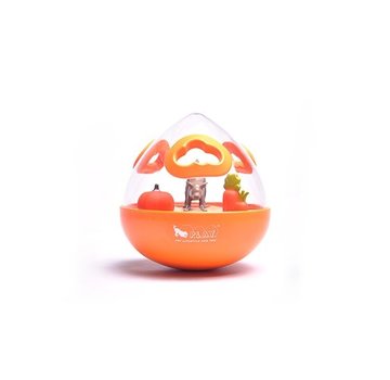 P.L.A.Y. Dog Toy Wobble Ball Orange