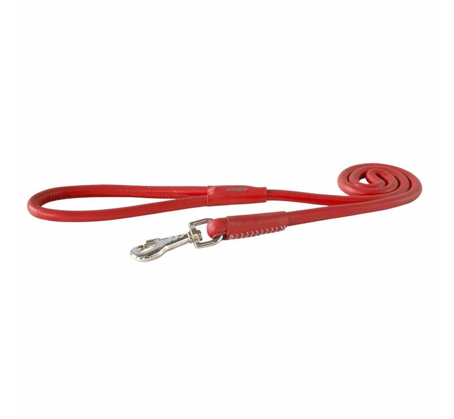 Hondenriem Round Classic Rood