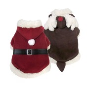 FouFouDog  Reversible Santa / Reindeer Suit