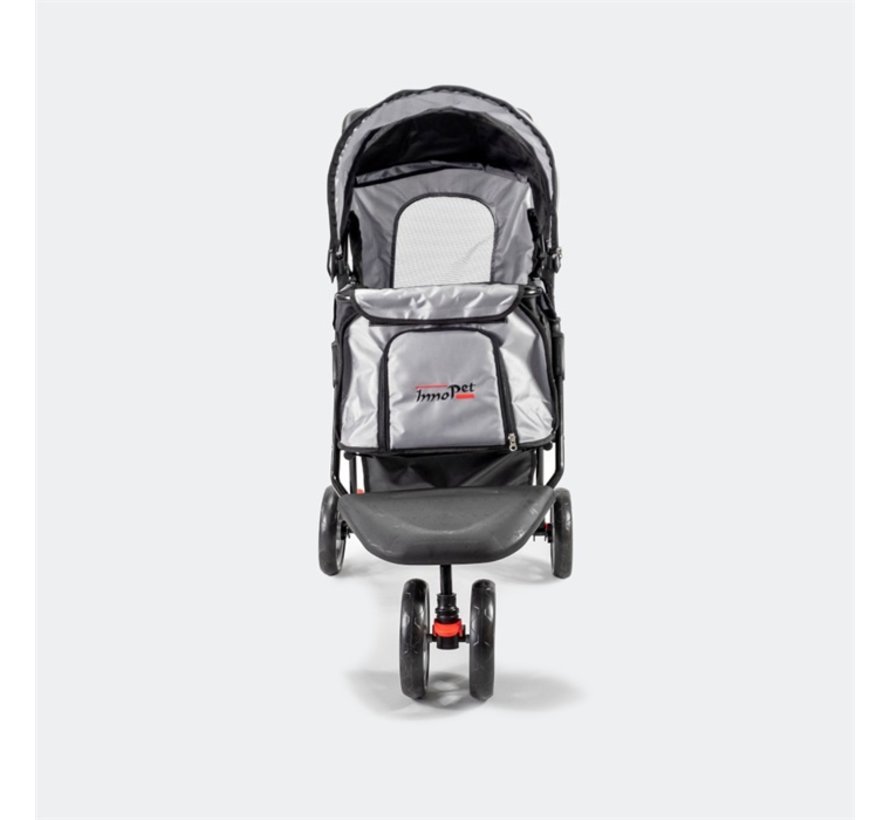 Hondenbuggy All Terrain Black-Silver