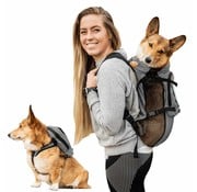 K9 Sport Sack Hondendraagtas Rugzak Walk On Grijs