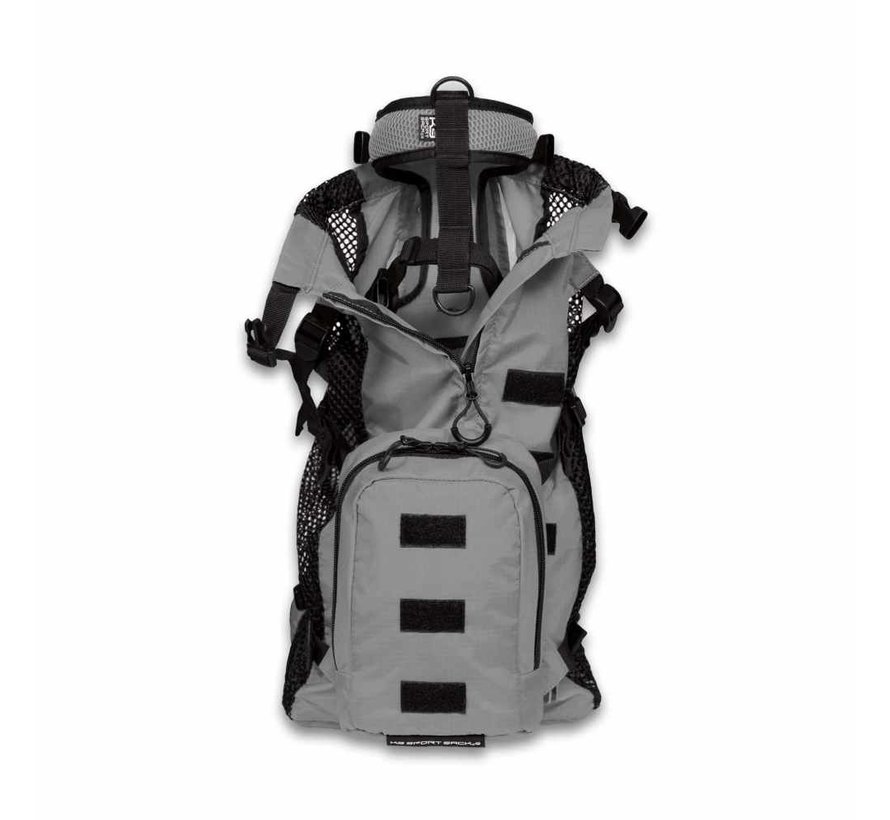 Multifunctional Dog Backpack Walk On Grey