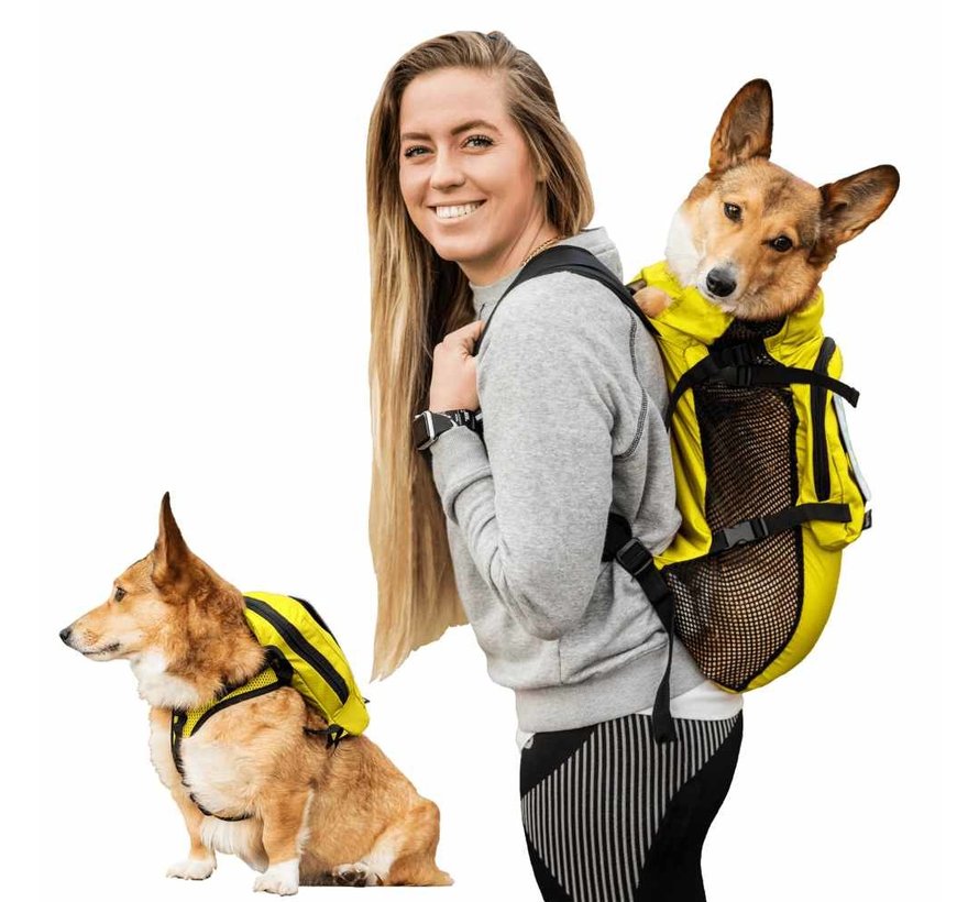 Dog Carrier Backpack Walk On Yellow