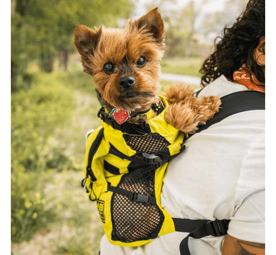 Multifunctional Dog Backpack Walk On Yellow