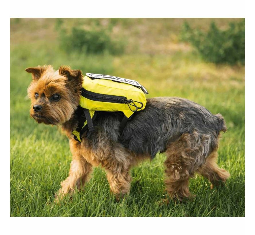 Multifunctional Dog Backpack Walk On Yellow