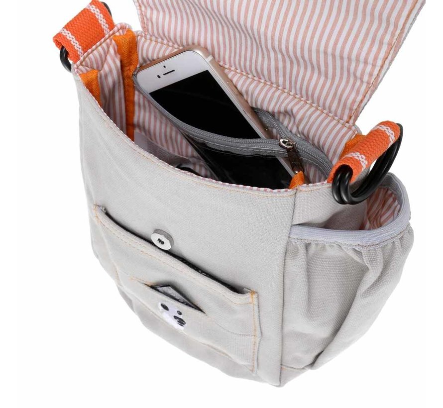 Hondenuitlaattas Crossbody – Walkie Bag Grijs