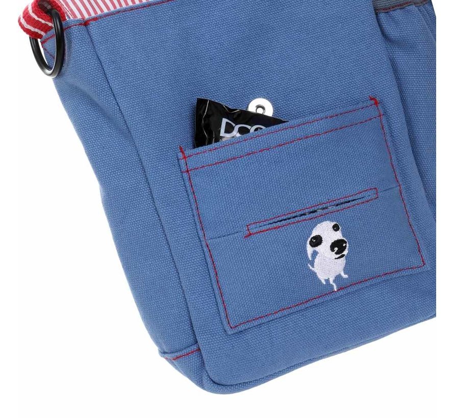 Hondenuitlaattas Crossbody – Walkie Bag Blauw