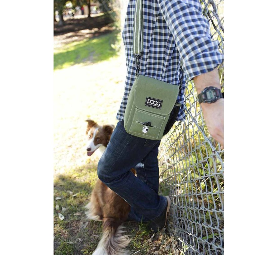 Crossbody Dog Walking Bag – Walkie Bag Green