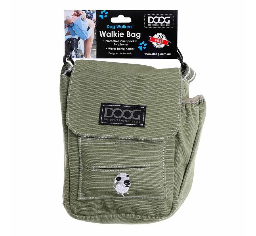 Crossbody Dog Walking Bag – Walkie Bag Green