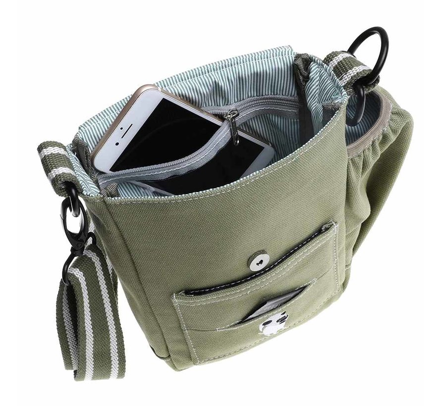 Crossbody Dog Walking Bag – Walkie Bag Green
