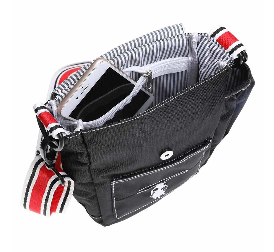 Hondenuitlaattas Crossbody – Walkie Bag Zwart