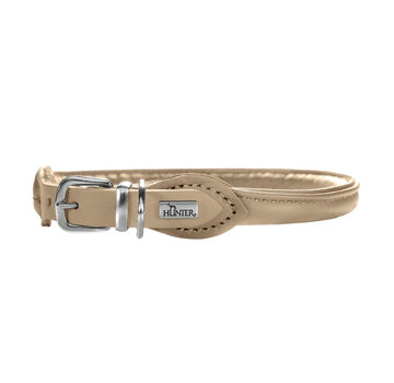 Hunter Dog Collar Round & Soft Elk Petit Beige