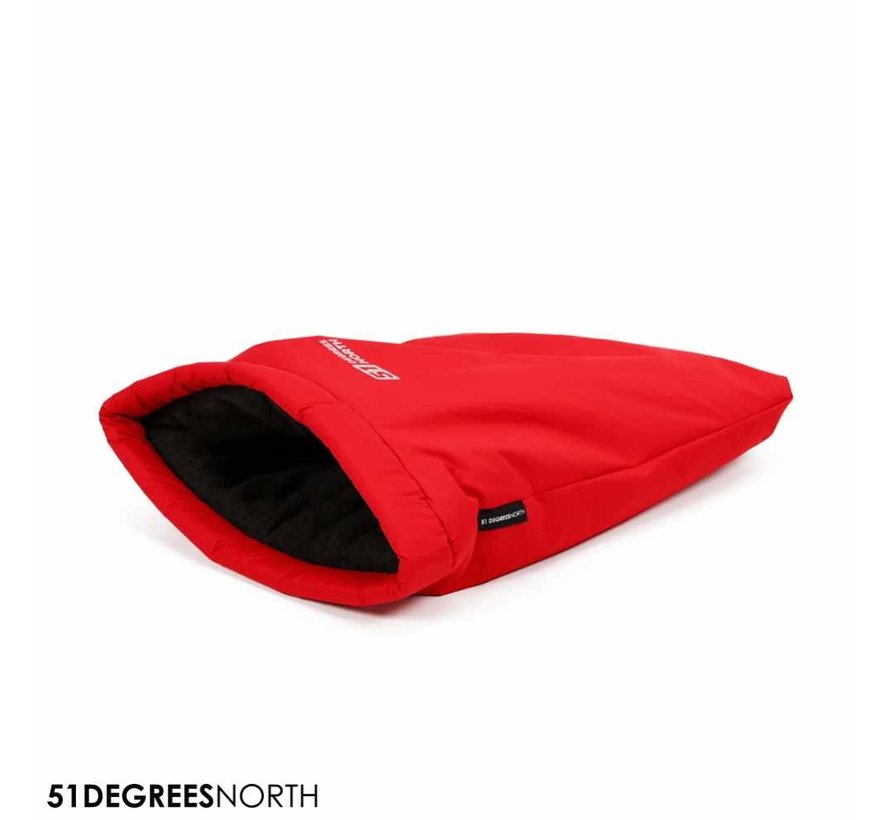 Dog sleeping bag Storm Fire Red