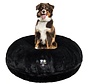 Dog Bed Bagel Short Shag Black Panther