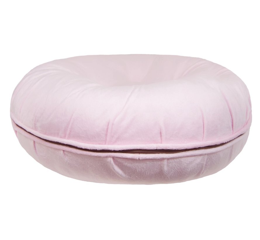 Dog Bed Bagel Pink Lotus