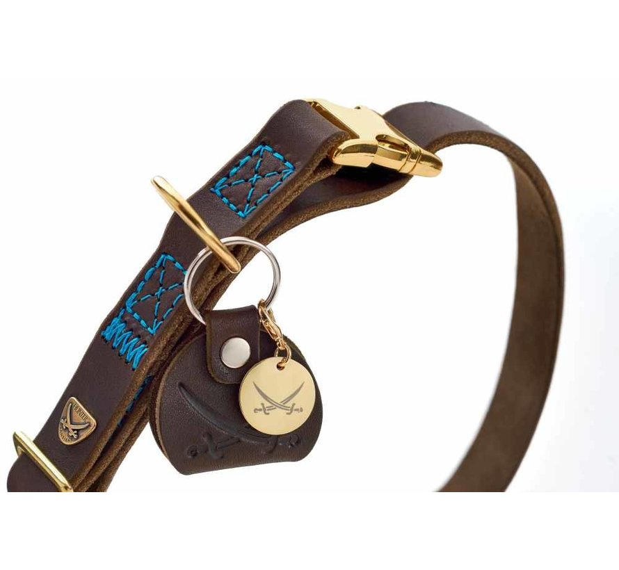 Dog Collar Sansibar Dark Brown