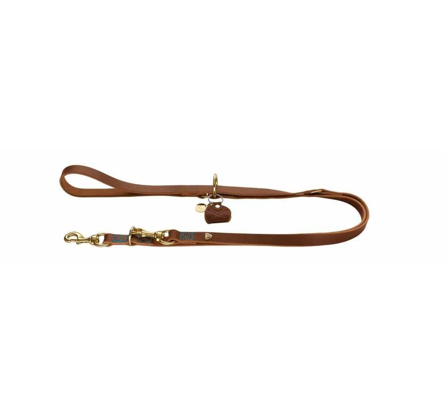 Adjustable Dog Leash Sansibar Cognac