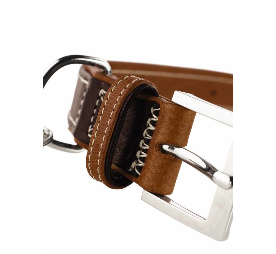 Dog Collar Tara Brown/Cognac