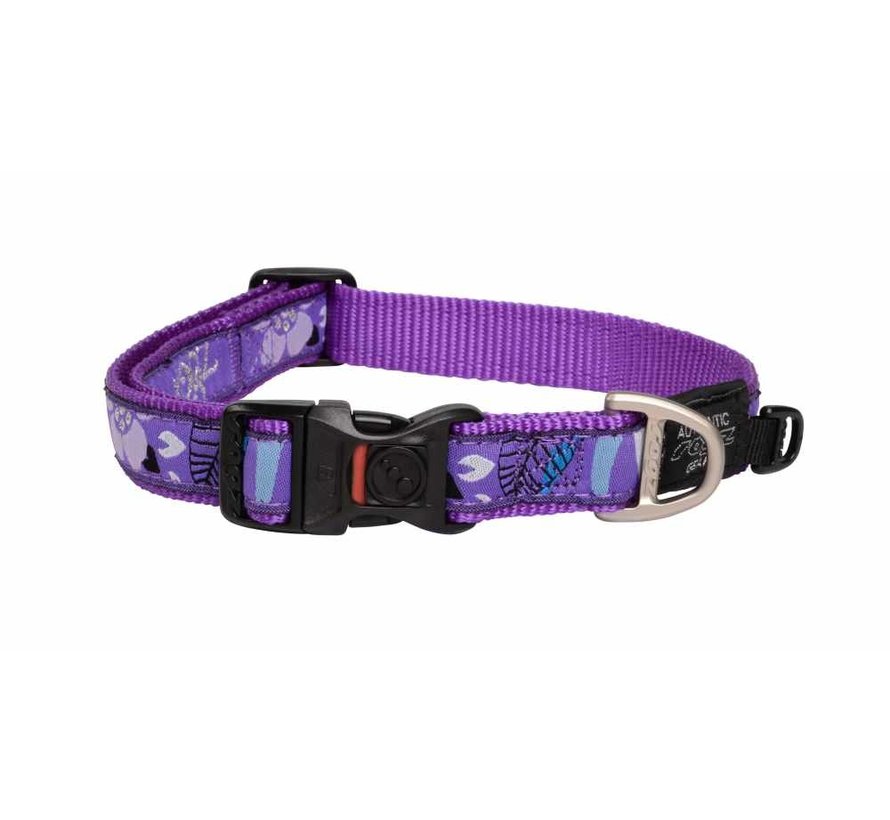 Dog Collar Purple Forest