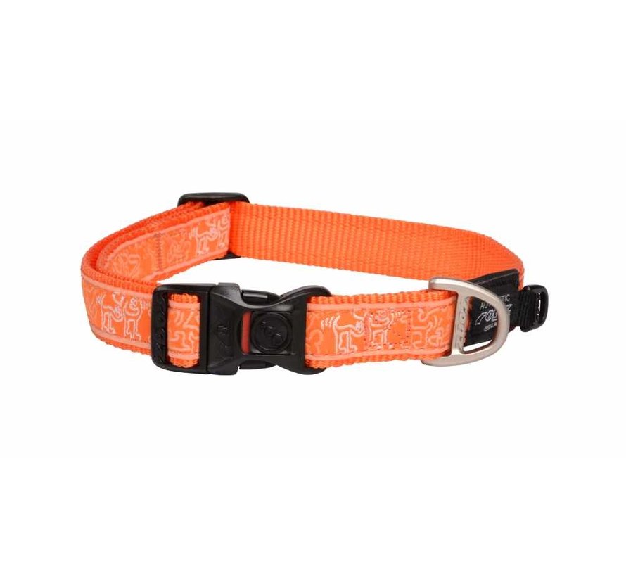 Dog Collar Fancy Dress Orange Doodle