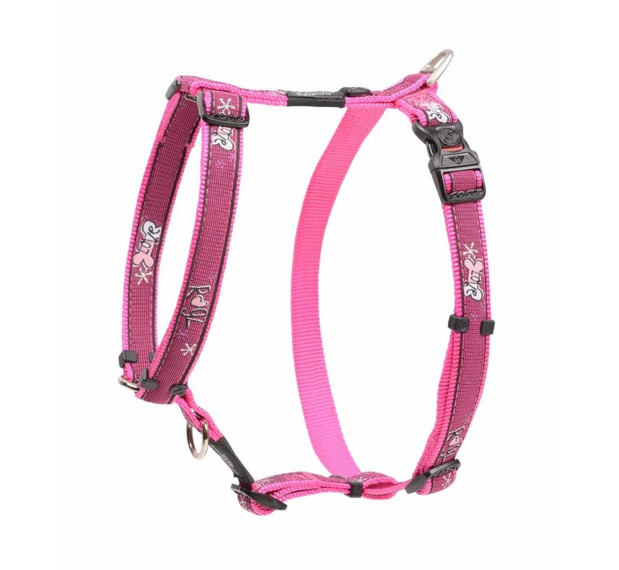 Dog Harness Fancy Dress Pink Love