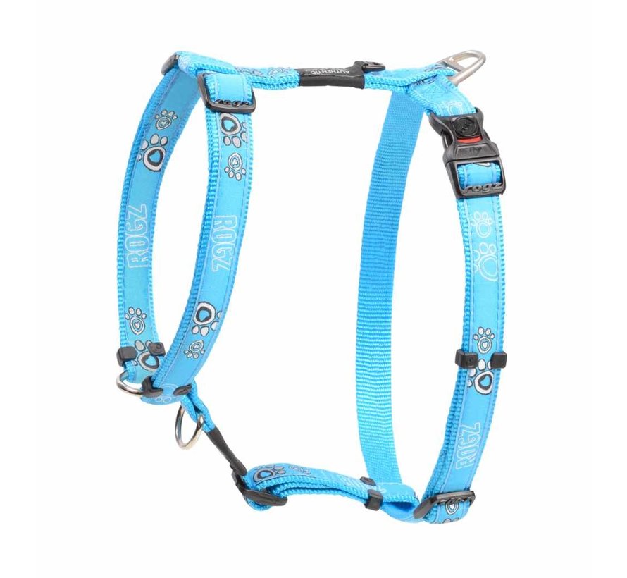 Dog Harness Turquoise Paws