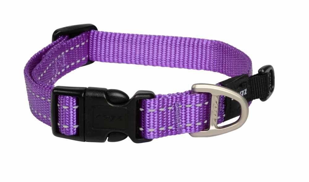 Rogz for Dogs Lumberjack Hondenhalsband Verstelbaar Paars 73 x 2,5 cm