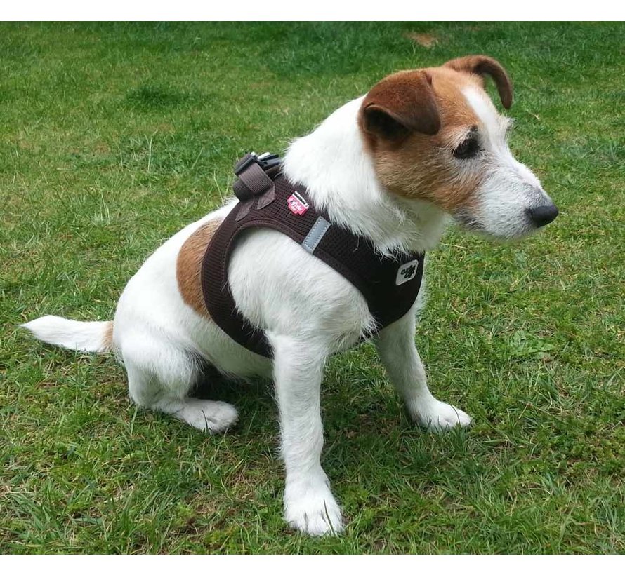 Dog Harness Air-Mesh Harness Brown