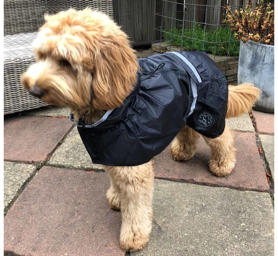 Dog Raincoat Uppsala Black