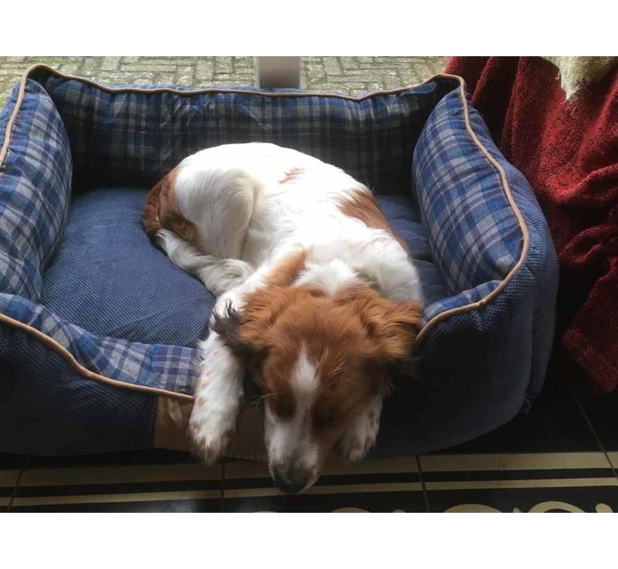 Dog Bed Highland Blue