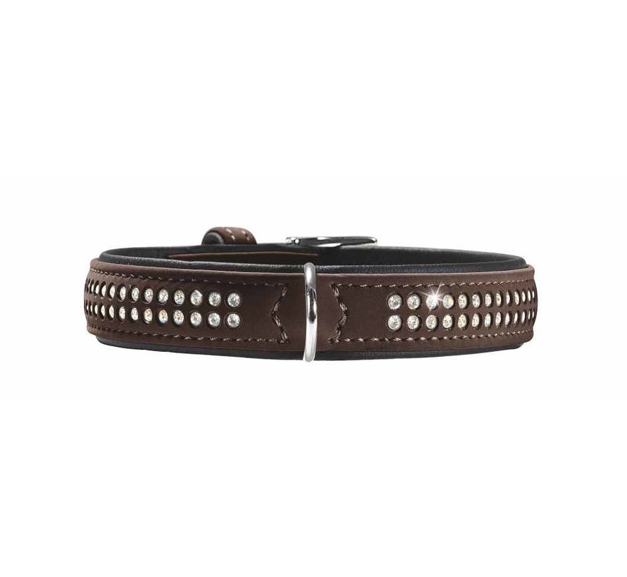 Dog Collar Softie Brown Deluxe