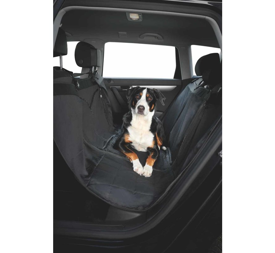 Dog blanket for the back seat Black