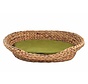 Dog Bed Water Hyacinth Olive Cushion