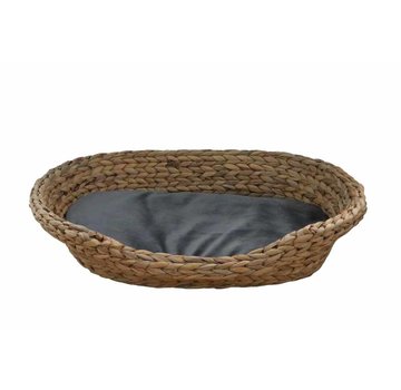 Silvio Design Dog Bed Water Hyacinth Grey Cushion