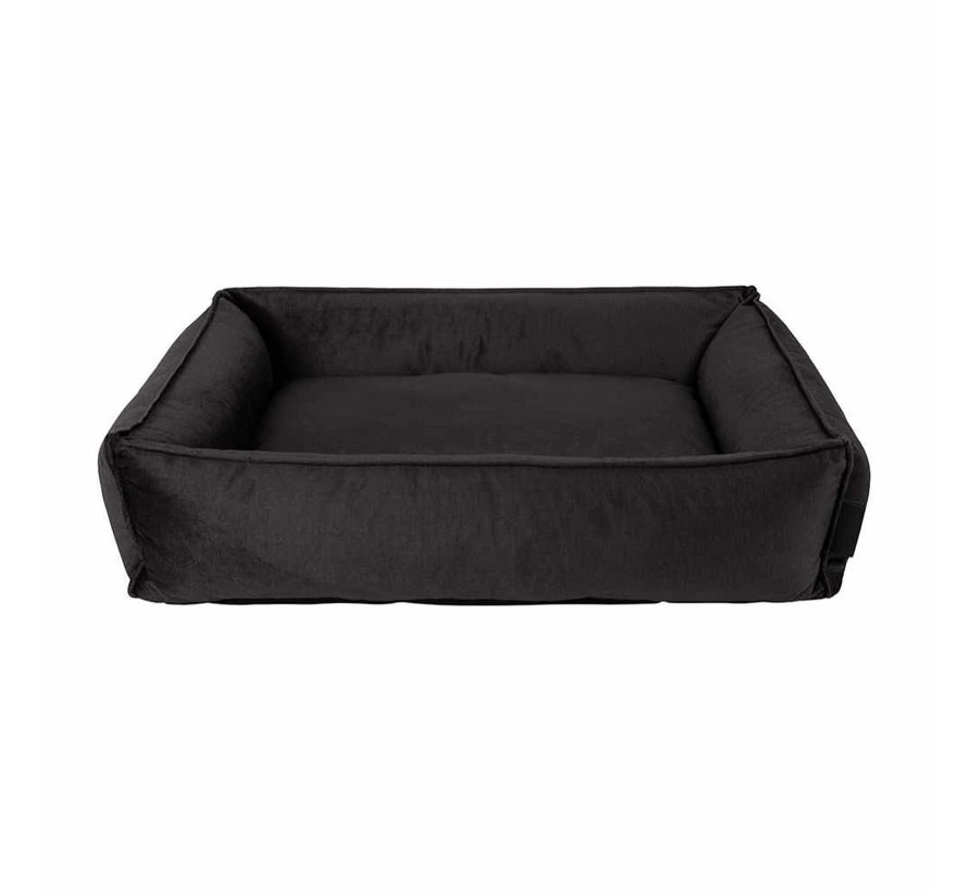 Dog Bed Shimmer Velvet Grey