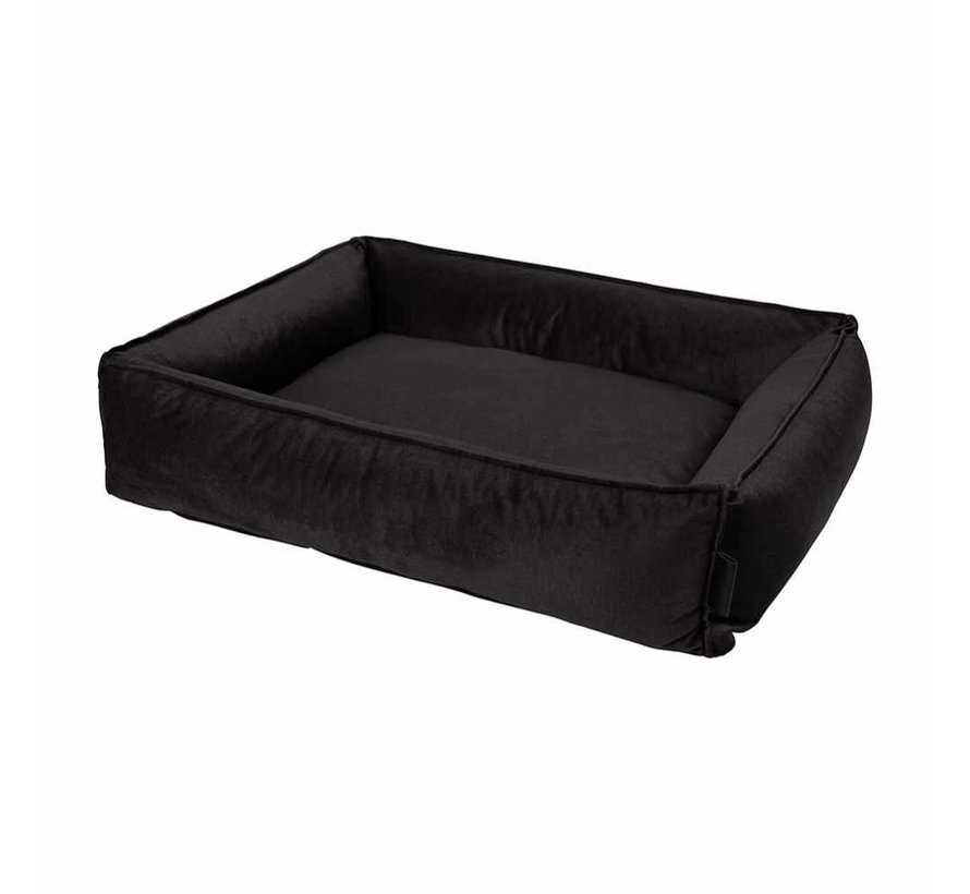 Dog Bed Shimmer Velvet Grey