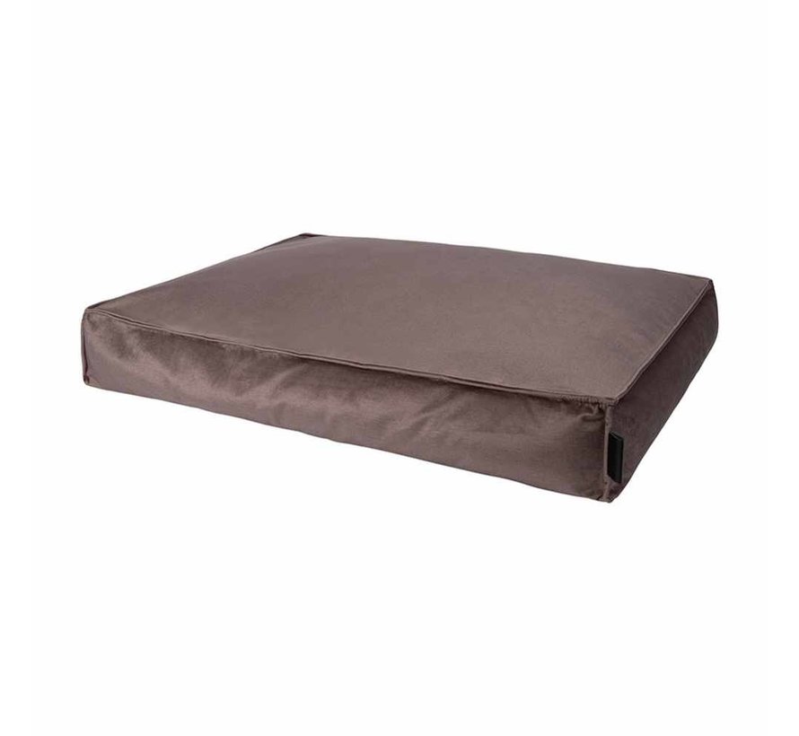 Dog Cushion Shimmer Velvet Taupe