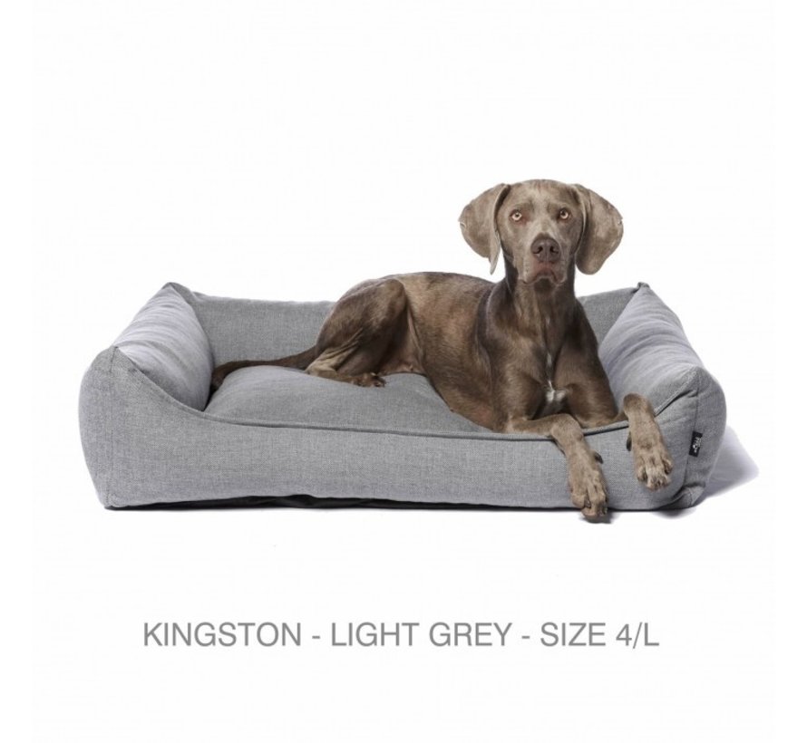 Dog Bed Kingston Light Grey