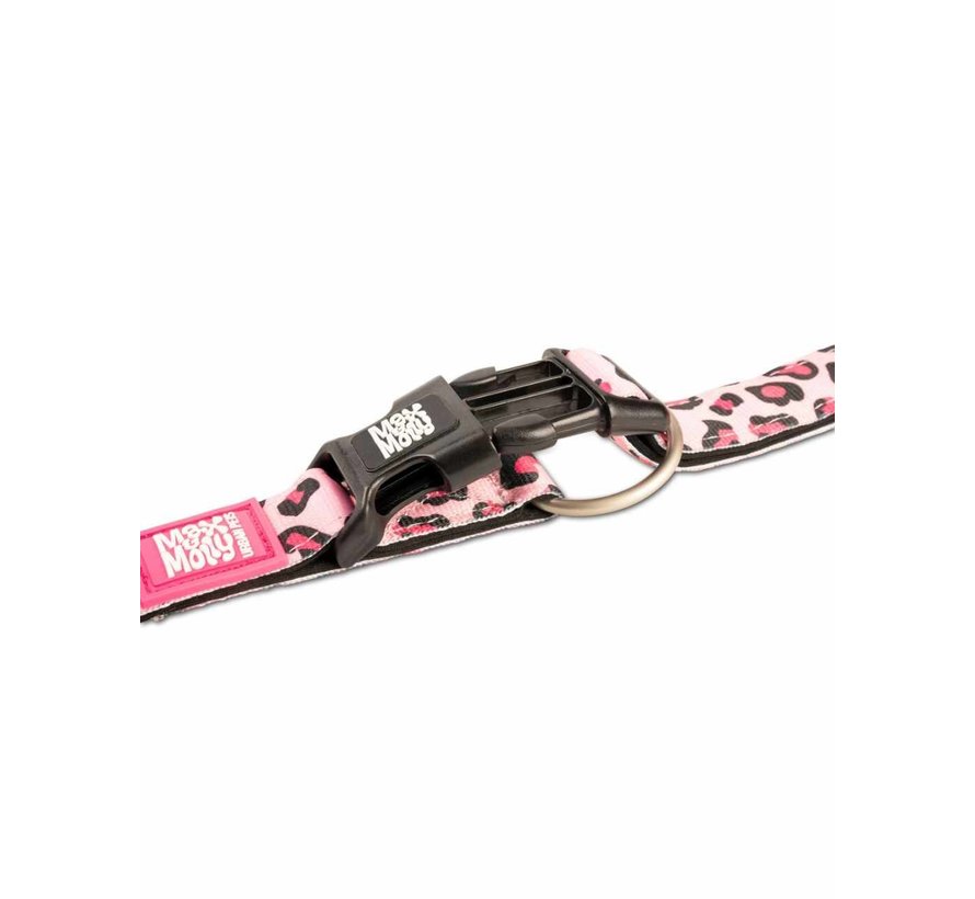 Dog Collar Leopard Pink