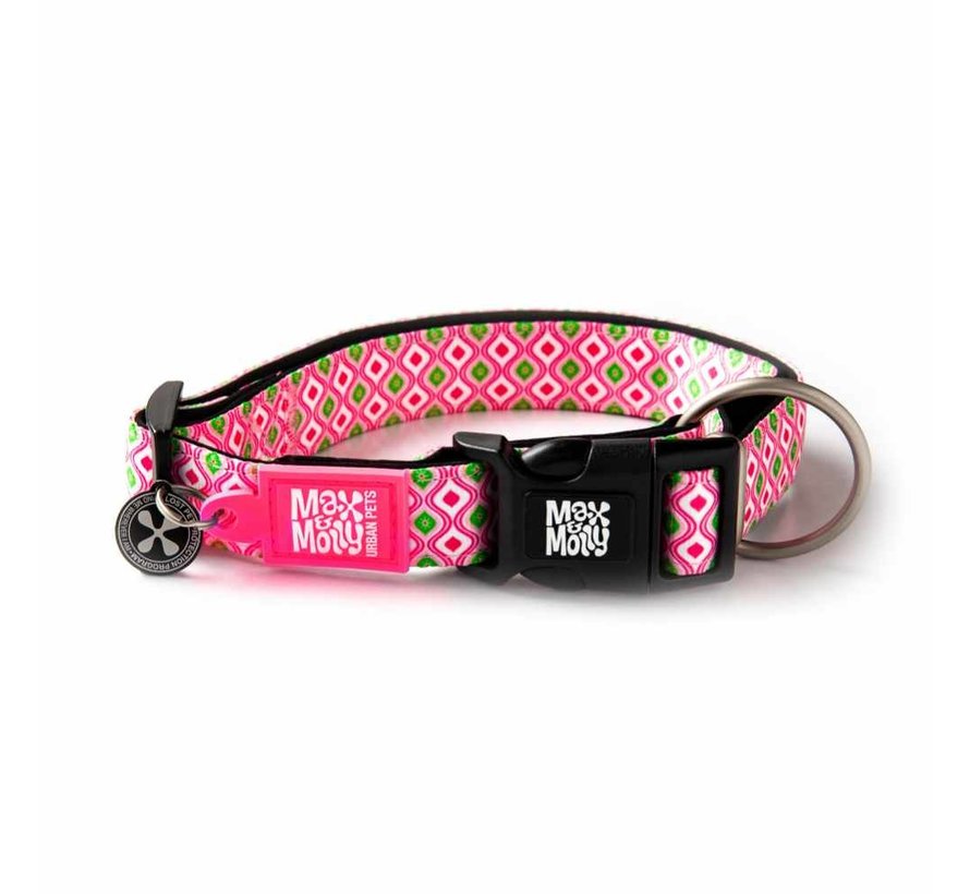 Dog Collar Retro Pink