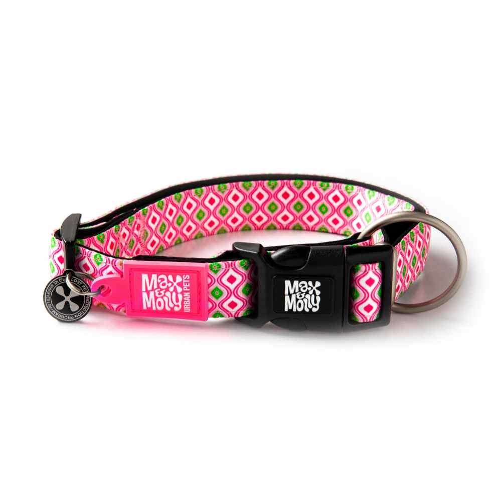 Afbeelding Hondenhalsband Retro PInk door Petsonline