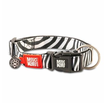 Max & Molly Hondenhalsband Zebra