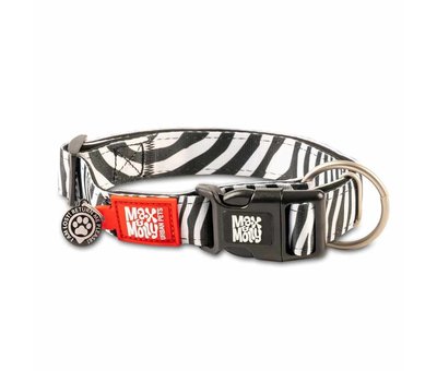Max & Molly Hondenhalsband Zebra