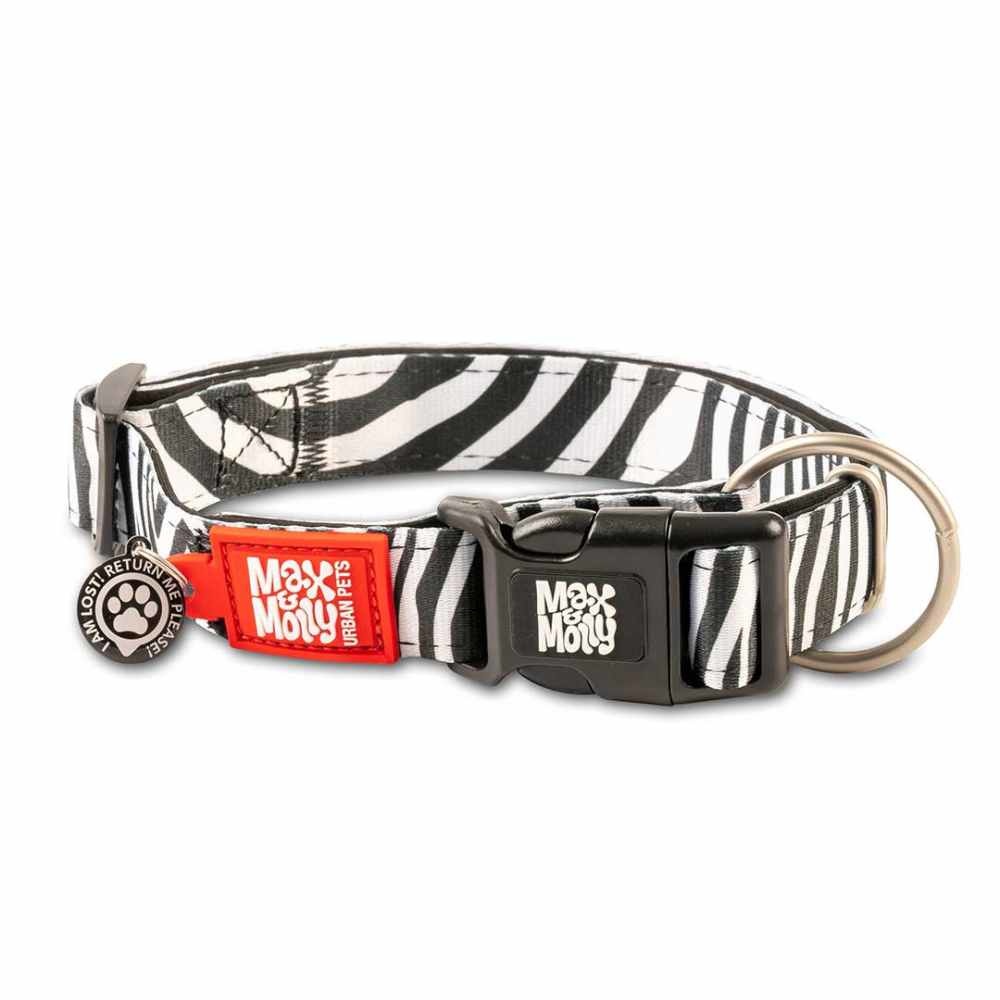 Max & Molly Smart ID Halsband - Zebra - XS