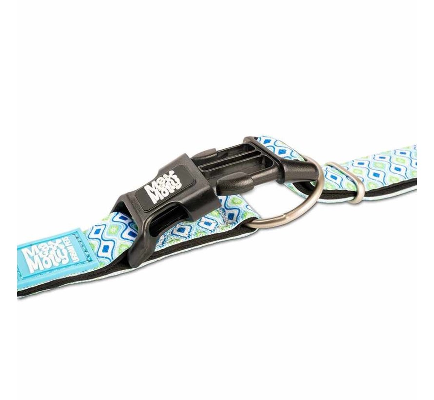 Dog Collar Retro Blue