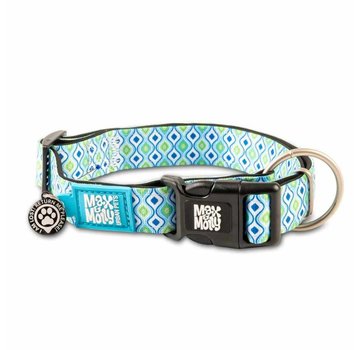 Max & Molly Dog Collar Retro Blue